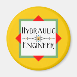 Hydraulic Engineer Block Magnet