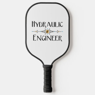 Hydraulic Engineer Decorative Line Pickleball Paddle