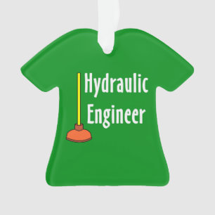 Hydraulic Engineer Toilet Plunge Ornament