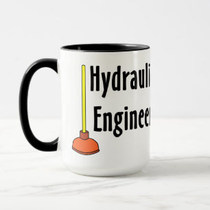 Hydraulic Engineer Toilet Plunger Mug