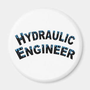 Hydraulic Engineer Water Droplets  Magnet