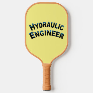 Hydraulic Engineer Water Droplets Pickleball Paddle