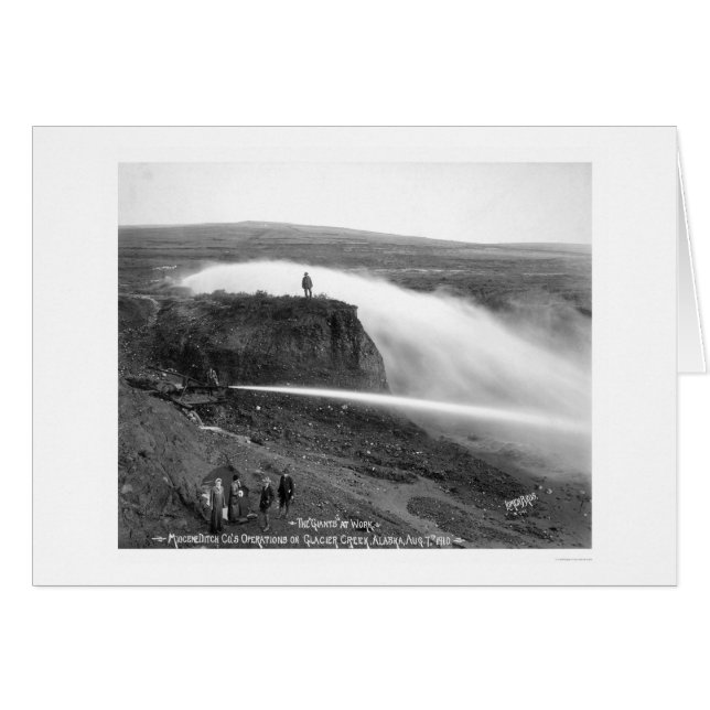 Hydraulic Gold Mining Alaska 1910 (Front Horizontal)