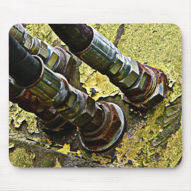 Hydraulic Hoses on old Tractor Mouse Mat (Front)