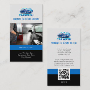 Hydro Car Wash Services   Professional Business Card