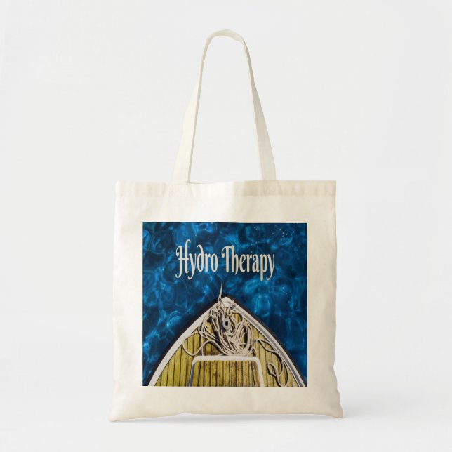 Hydro Therapy Boat Ocean Sailing Tote Bag (Front)
