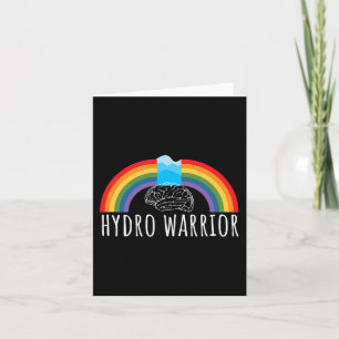 Hydro Warrior Hydrocephalus Awareness Brain Shunt  Card
