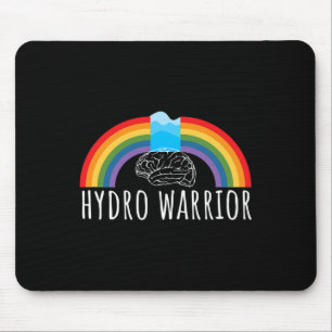 Hydro Warrior Hydrocephalus Awareness Brain Shunt Mouse Mat