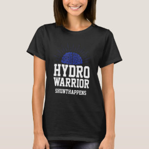 Hydro warrior shunt happens Hydrocephalus blue rib T-Shirt