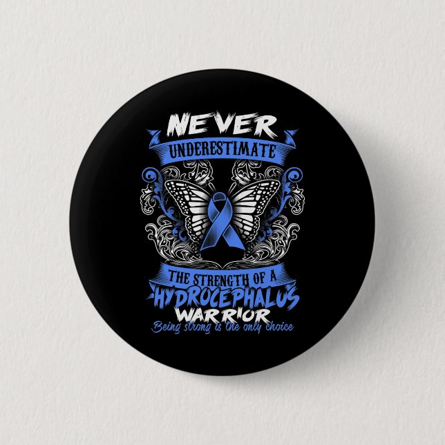 HYDROCEPHALUS Awareness  2016 6 Cm Round Badge (Front)