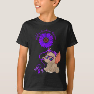 Hydrocephalus Awareness Blue Ribbon Gles T-Shirt