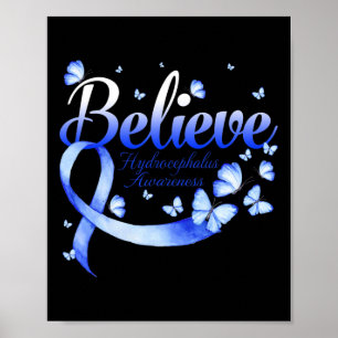 Hydrocephalus Awareness Butterfly Poster