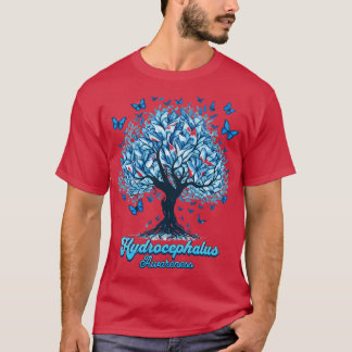 Hydrocephalus Awareness Butterfly Support T-Shirt