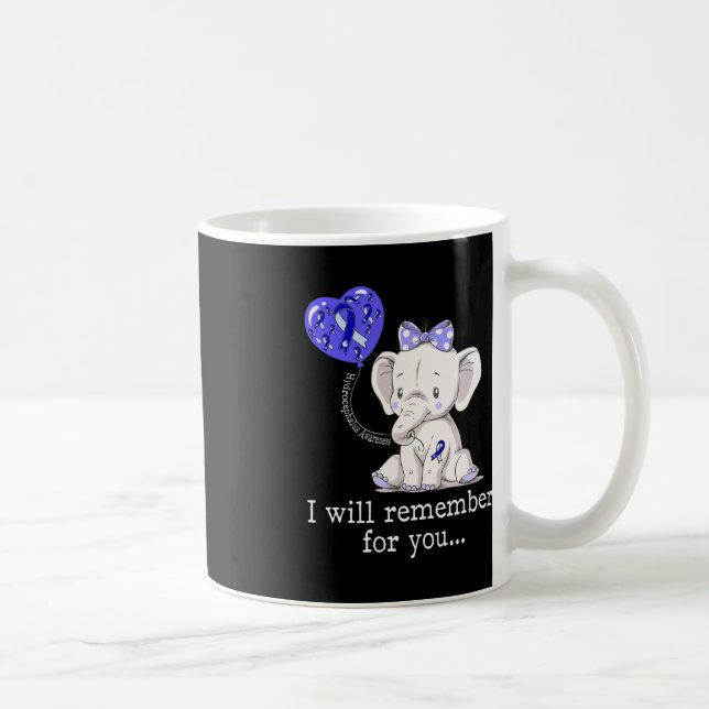 Hydrocephalus Awareness Elephant 1 Coffee Mug (Right)