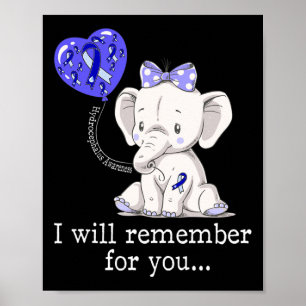 Hydrocephalus Awareness Elephant 1 Poster
