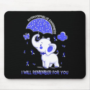 Hydrocephalus Awareness Elephant Mouse Mat