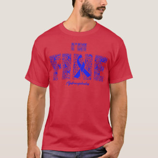 Hydrocephalus Awareness Fine Ribbons In This Famil T-Shirt
