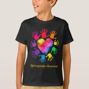 Hydrocephalus Awareness Hands Hydrocephalus Gift T-Shirt