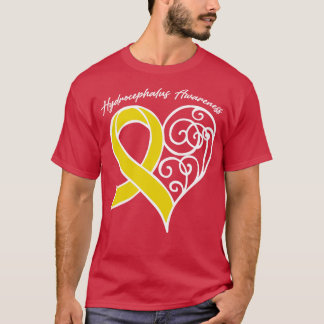 Hydrocephalus Awareness Heart Ribbon Gift Valentin T-Shirt