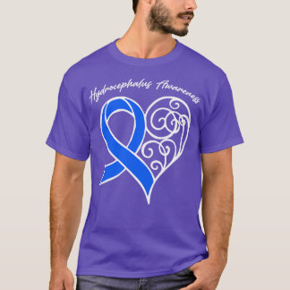 Hydrocephalus Awareness Heart Ribbon Gift Valentin T-Shirt