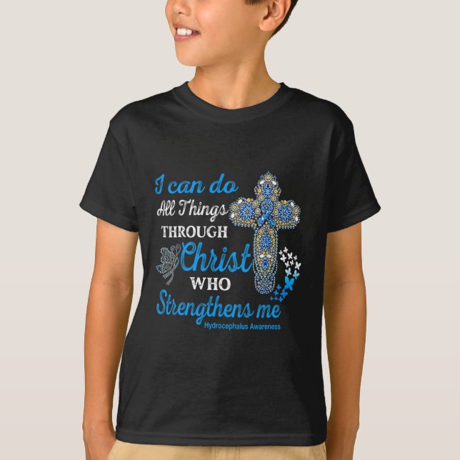Hydrocephalus Awareness Hydrocephalus Warrior Chri T-Shirt (Front)