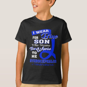 Hydrocephalus Awareness - I Wear Blue For Son T-Shirt