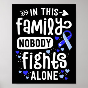 Hydrocephalus Awareness Month Brain Blue Ribbon 1 Poster
