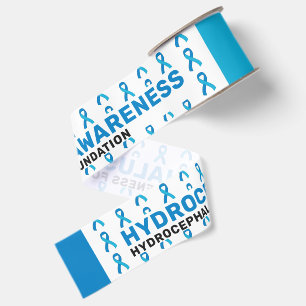 Hydrocephalus Awareness Pattern Ribbon Grosgrain Ribbon