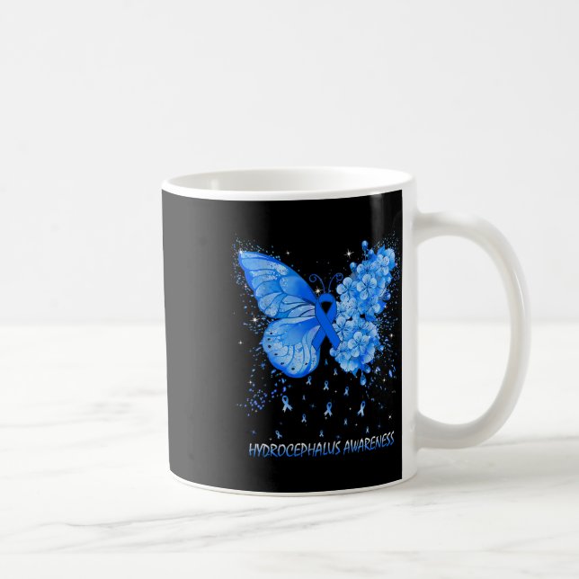 Hydrocephalus Awareness Ribbon  Coffee Mug (Right)