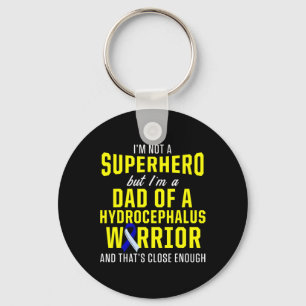 Hydrocephalus Survivor Dad Hero Awareness Warrior Key Ring