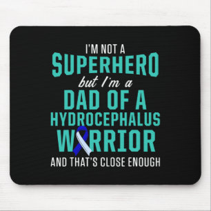 Hydrocephalus Survivor Dad Hero Awareness Warrior Mouse Mat