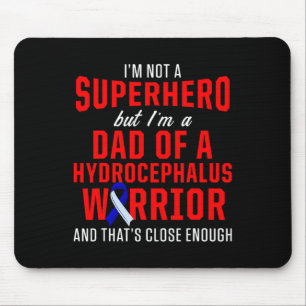 Hydrocephalus Survivor Dad Hero Awareness Warrior Mouse Mat