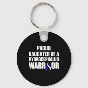 Hydrocephalus Survivor Daughter Awareness Warrior  Key Ring