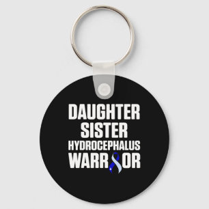 Hydrocephalus Survivor Daughter Awareness Warrior Key Ring