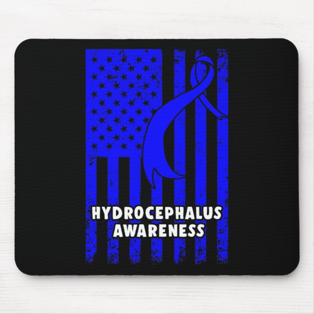 Hydrocephalus Survivor Enduring Awareness Warrior  Mouse Mat (Front)