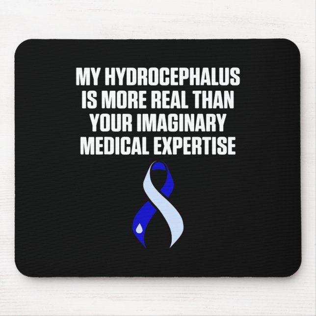 Hydrocephalus Survivor Expertise Awareness Warrior Mouse Mat (Front)