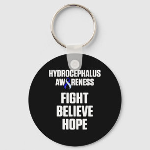 Hydrocephalus Survivor Fight Awareness Warrior  Key Ring