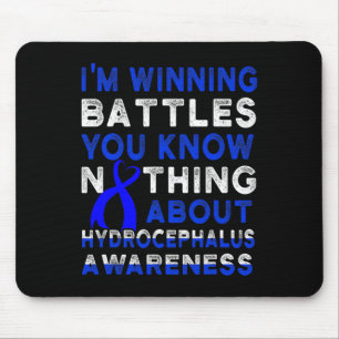Hydrocephalus Survivor Full-time Awareness Warrior Mouse Mat