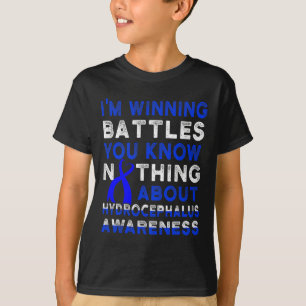 Hydrocephalus Survivor Full-time Awareness Warrior T-Shirt