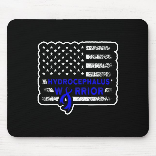 Hydrocephalus Survivor Hardwork US Awareness Warri Mouse Mat (Front)