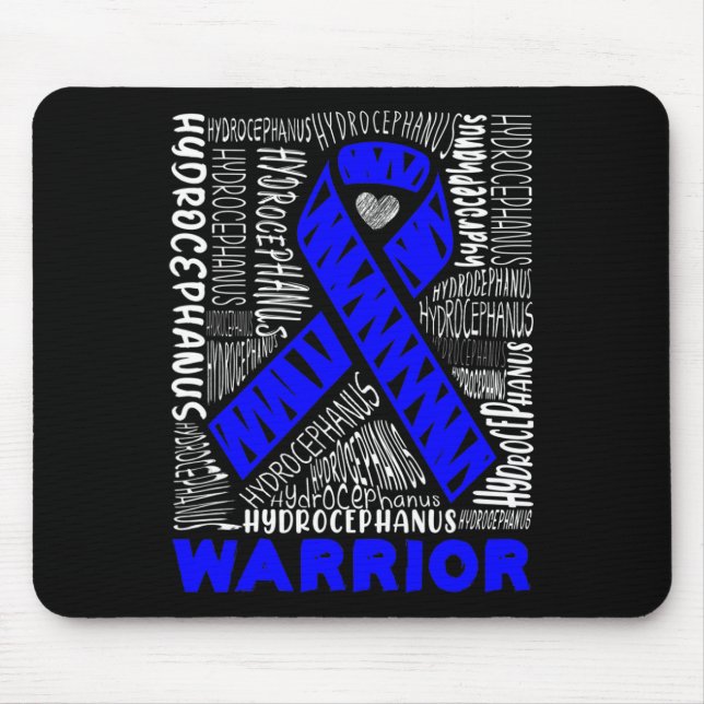 Hydrocephalus Survivor Hardworking Awareness Warri Mouse Mat (Front)