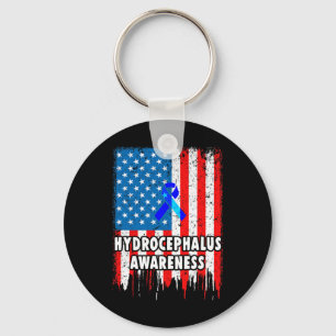 Hydrocephalus Survivor Inspire Awareness Warrior  Key Ring