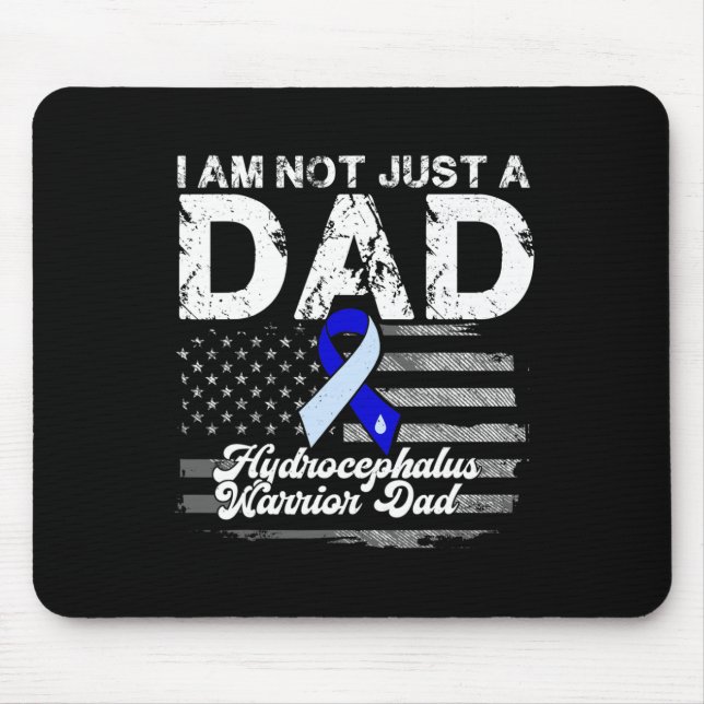 Hydrocephalus Survivor Just A Dad Awareness Warrio Mouse Mat (Front)