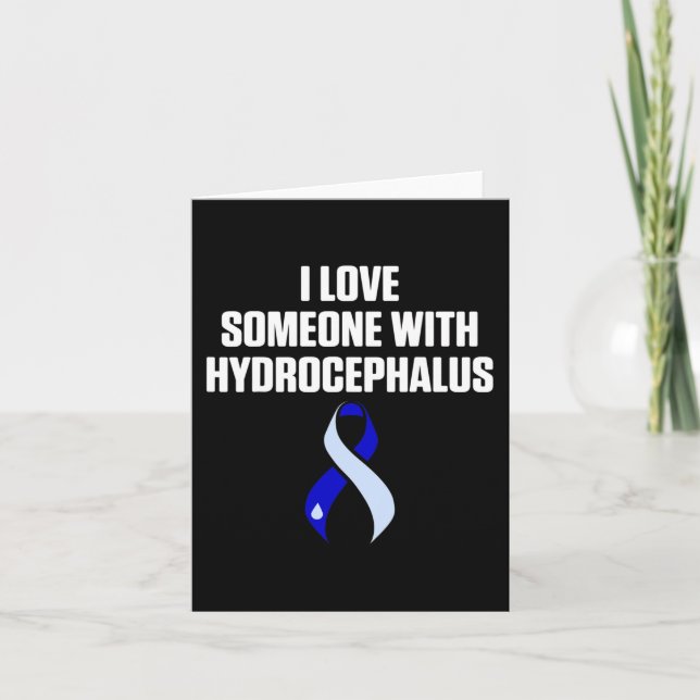 Hydrocephalus Survivor Love Awareness Warrior  Card (Front)