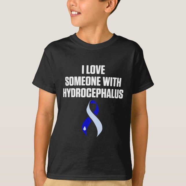 Hydrocephalus Survivor Love Awareness Warrior  T-Shirt (Front)