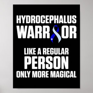 Hydrocephalus Survivor Magical Awareness Warrior Poster