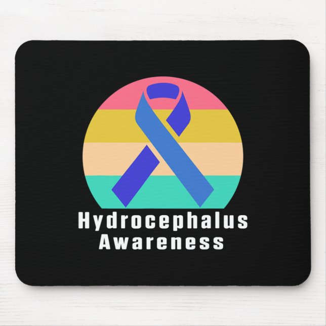 Hydrocephalus Survivor Medical Awareness Warrior  Mouse Mat (Front)