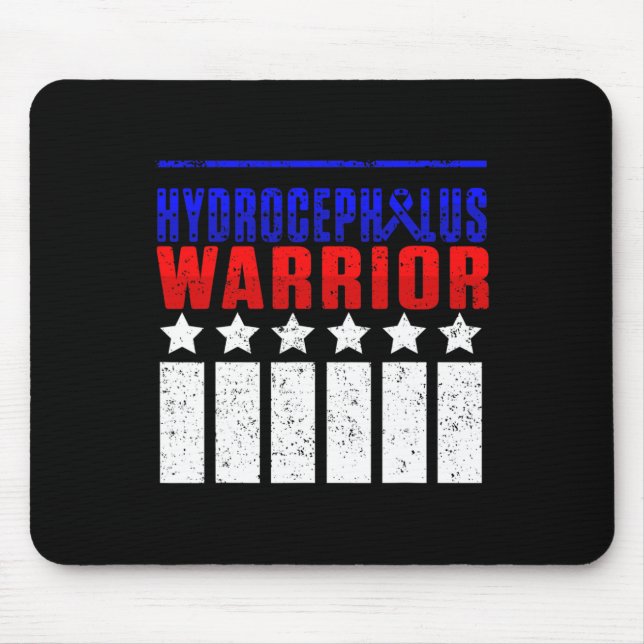 Hydrocephalus Survivor Medication Awareness Warrio Mouse Mat (Front)