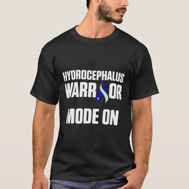 Hydrocephalus Survivor Mode Awareness Warrior  T-Shirt (Front)