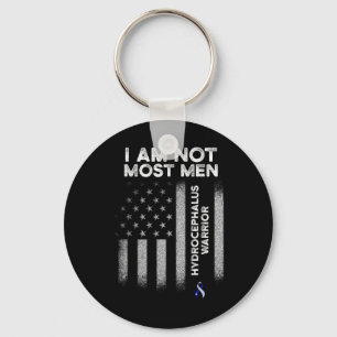 Hydrocephalus Survivor Most Men Awareness Warrior  Key Ring